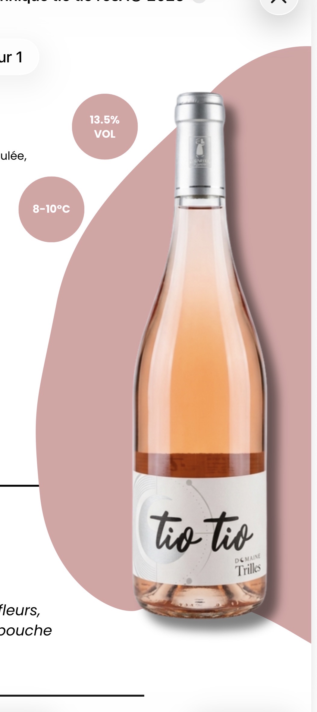 Verre- Tio Tio rosé